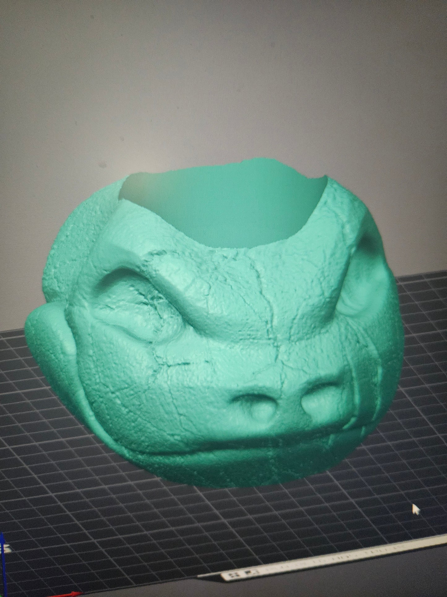 0009. Blastoise Skull Planter