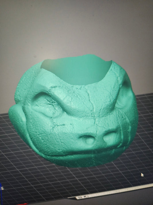 0009. Blastoise Skull Planter