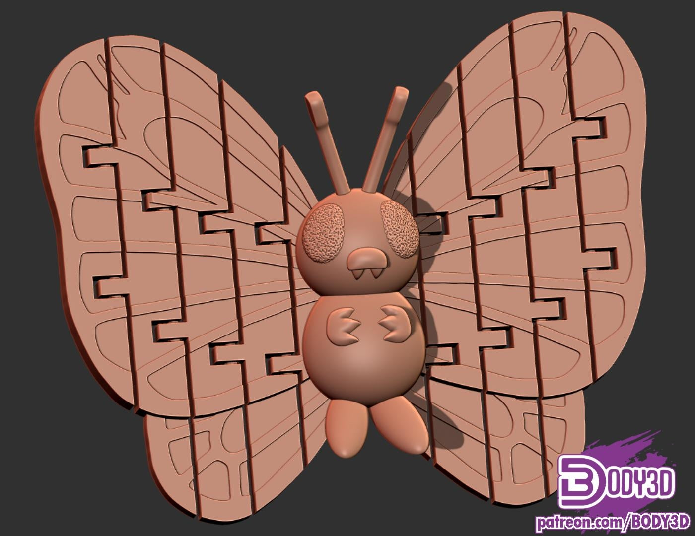 0012. Butterfree Fidget