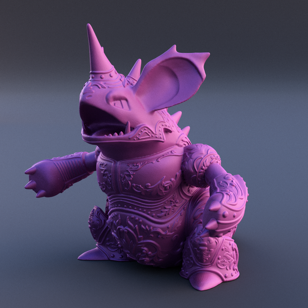 0034. Nidoking Figurine