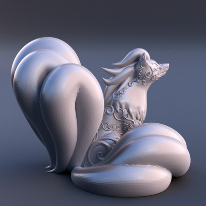 0038. Ninetails Figurine