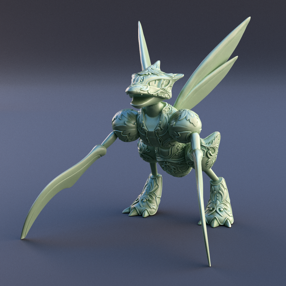 0123. Scyther Figurine